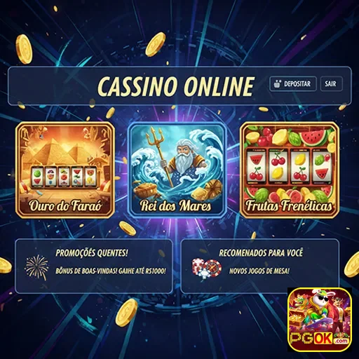 Aplicativo de cassino online PGOK, ideal para jogos e entretenimento na palma da sua mão.